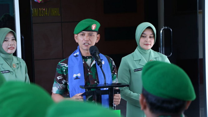 Sertijab Dandim 0314 Inhil, Dari Letkol Inf Fikky Nur Kuncoro Jati pada Letkol Arm Wahib Mustofa Fathurrahman