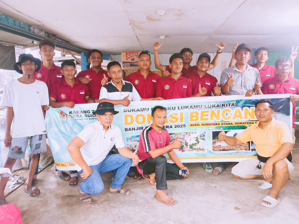 Pemerintah Desa Beserta Karang Taruna Desa Sukarami Bergerak Untuk Kemanusiaan