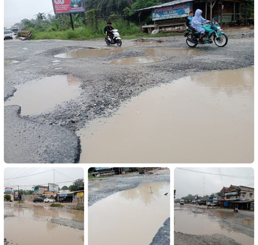 Rusak Parah, Jalan Lintas di Desa Kasikan Butuh Perhatian Serius dari Pemerintah.