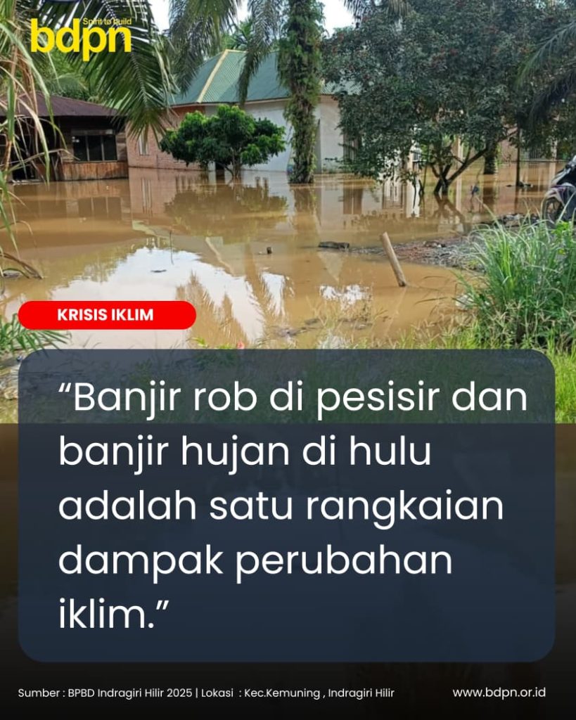 Banjir Rob dan Banjir Hujan Menekan Ekonomi Rakyat Inhil Tanpa Rencana Aksi Daerah