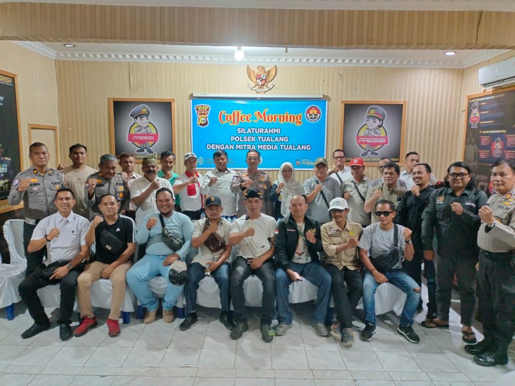 KAPOLSEK TUALANG COFFE MORNING DENGAN AWAK MEDIA, BERSILATURAHMI MEMPERKUAT SINERGITAS  DAN MEMBANGUN KETERBUKAAN INFORMASI PUBLIK