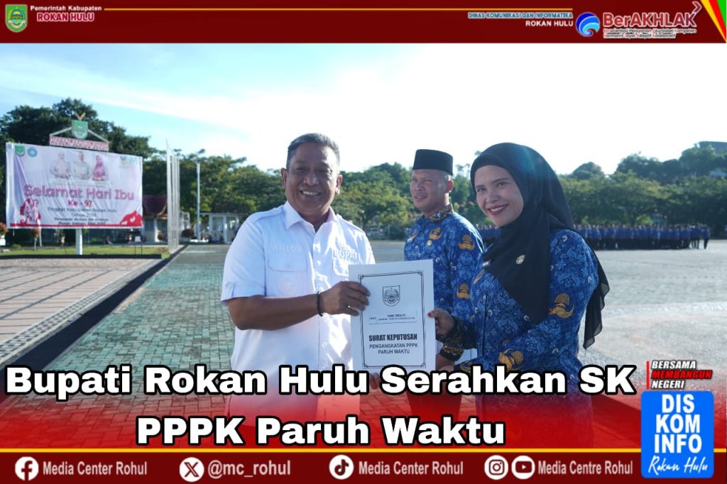 Kado Akhir Tahun, 1.608 Tenaga Honorer Rokan Hulu Resmi Terima SK PPPK Paruh Waktu