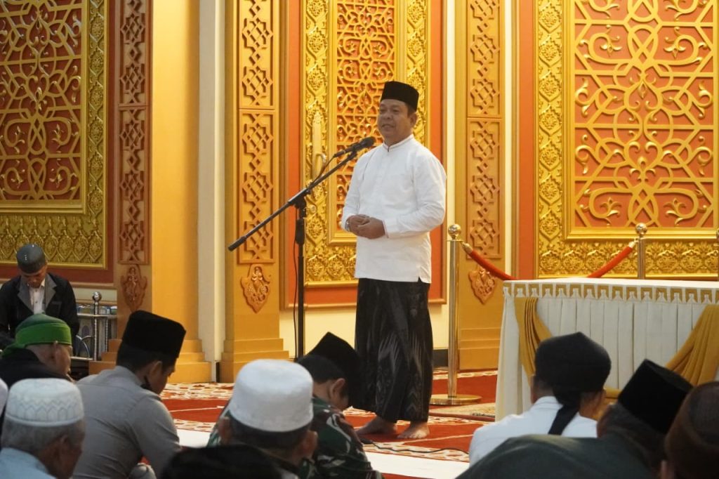 Sambut Tahun Baru, Kapolres Rohul Hadiri Kegiatan Zikir dan Doa Bersama di Masjid Agung Islamic Centre