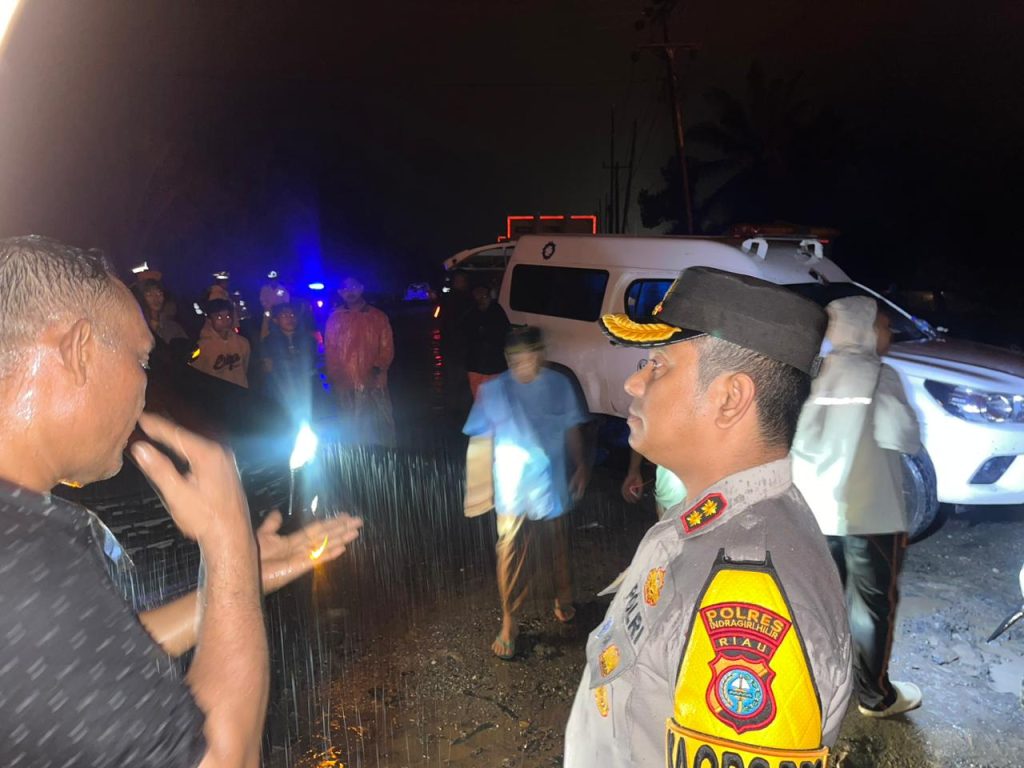 Arus Lalu Lintas Pekanbaru–Jambi Kembali Normal, Polres Inhil Dirikan Posko Pantau Kebocoran Gas