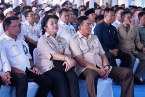 Menhan Sjafrie Dampingi Presiden RI Prabowo pada Panen Raya Nasional dan Pengumuman Swasembada Pangan 2025