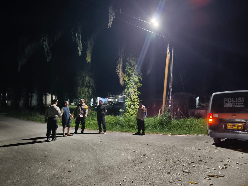 Antisipasi C3, Polsek Tualang Intensifkan Patroli Malam Hari di Wilayah Rawan