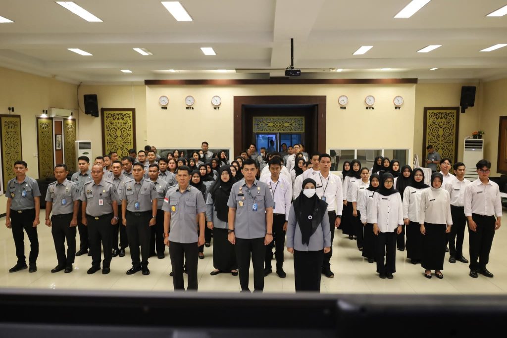 Kemenkum Riau Ikuti Apel Bersama Kemenko Kumham dan Imipas