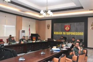 Kasdam IV/Diponegoro Ikuti Vidcon Wakasad Terkait Lembaga Pendidikan TNI AD