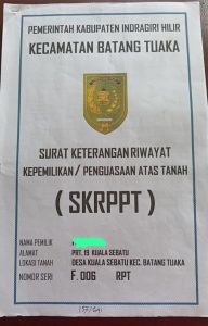 Ada Isu Surat Tanah Baru Diterbitkan Mau Ditarik, Pemdes Kuala Sebatu Langsung Bantah