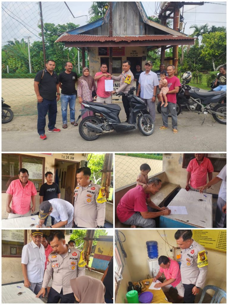 Motor Warga yang Sempat Hilang Berhasil Dikembalikan Polsek Tualang
