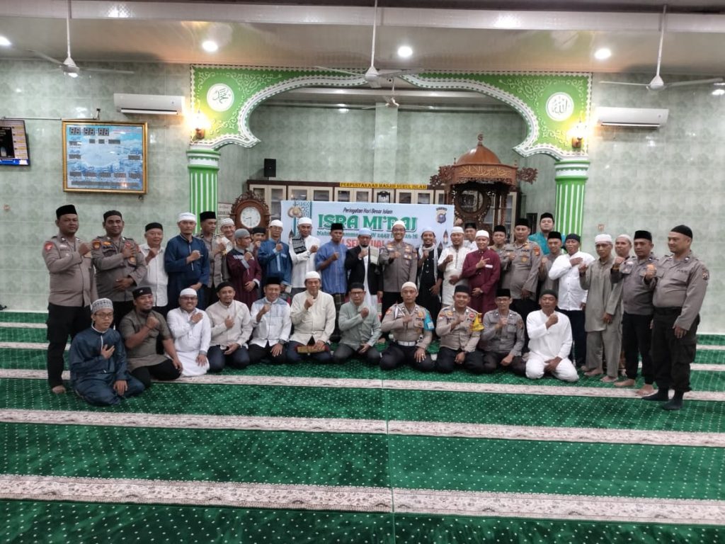 Polsek Tualang Peringati Isra Mi’raj 1447 H, Kapolsek Tekankan Nilai Kemanusiaan