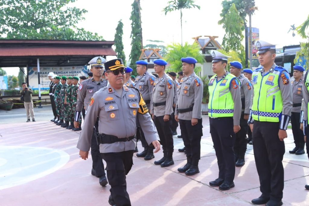 Polres Inhil Gelar Apel Pasukan Operasi Keselamatan Lancang Kuning 2026
