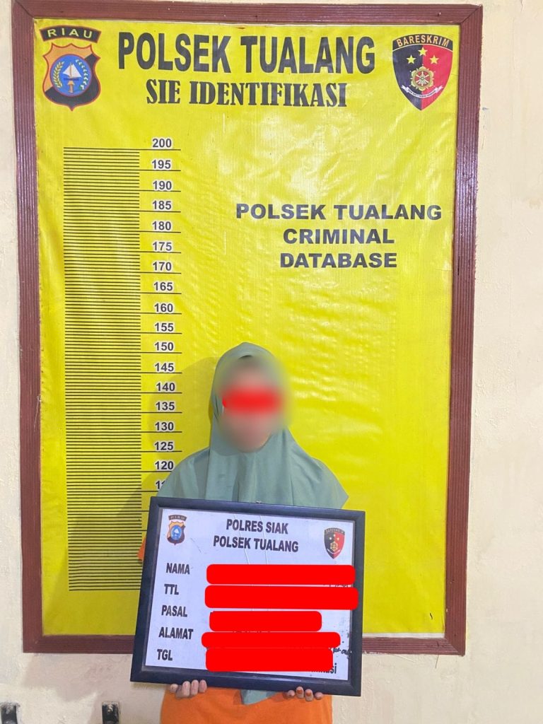 Polsek Tualang Ungkap Kasus Narkotika, Amankan Perempuan Pengedar Sabu 0,74 Gram