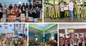 70 Siswa SD Tahfidz Qur’an Ar-Royyan Ikuti Rihlah Tarbawiyah dan Kunjungan Sosial, Salurkan Paket Sembako