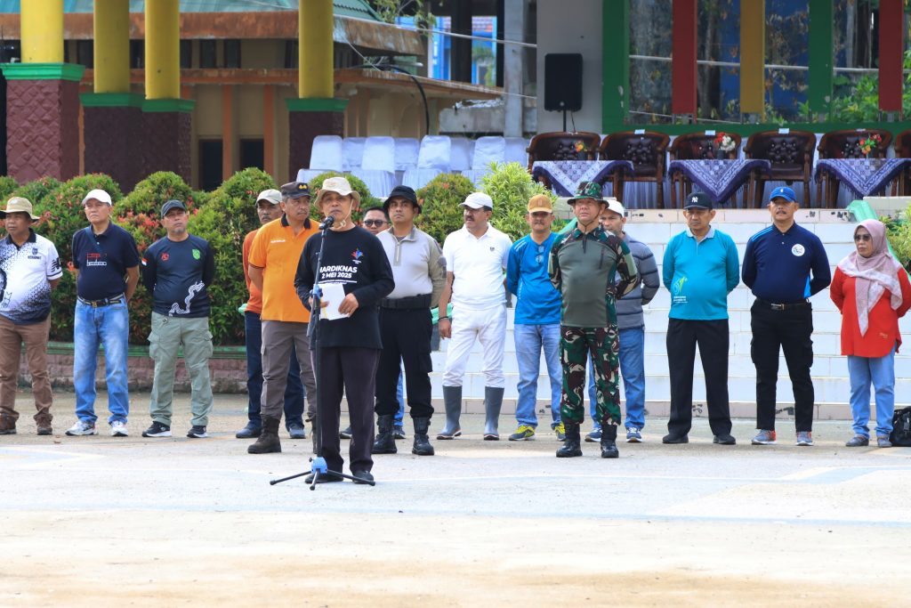 Apel dan Gotong Royong Bersama Wujudkan Indonesia Asri di Kabupaten Indragiri Hilir