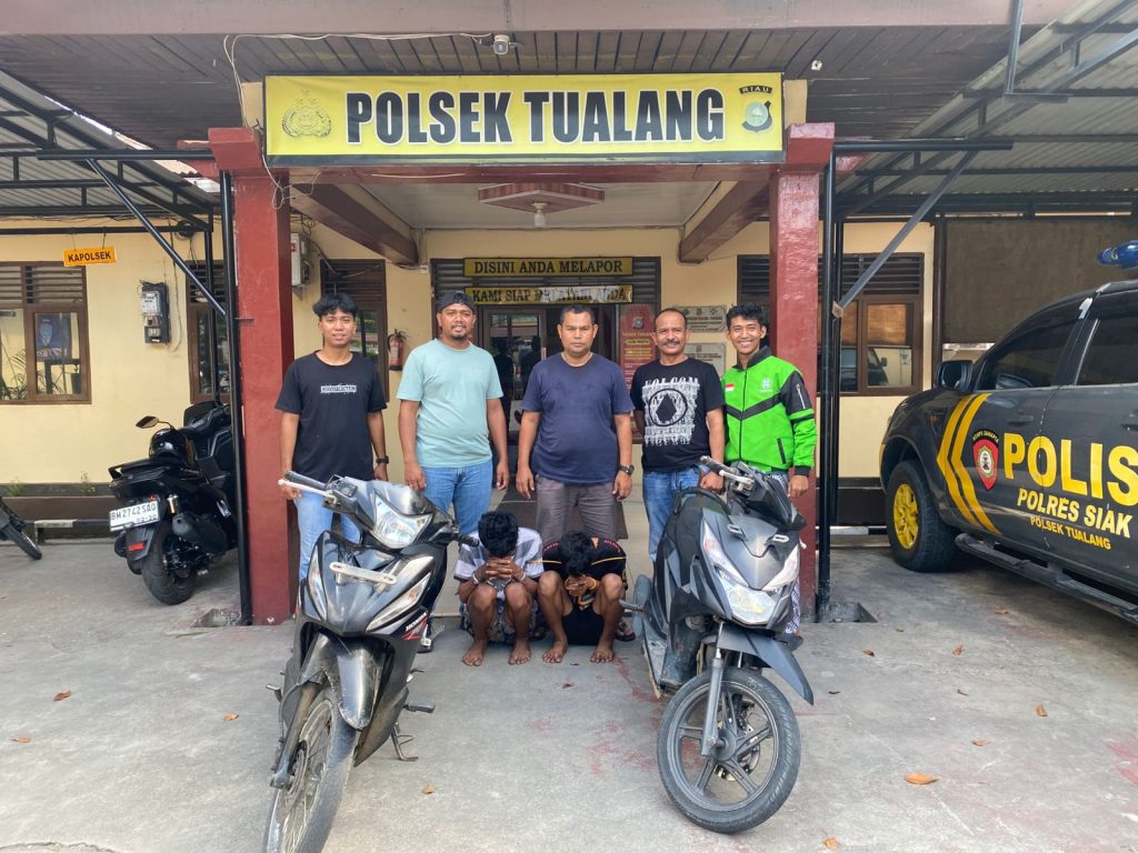 2 Pelaku Curanmor di Masjid Nurul Hidayah Diamankan Tim Opsnal Polsek Tualang
