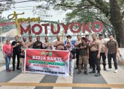 Polsek Tualang Gelar Kerja Bakti Bersama di Taman Motuyoko, Perkuat Sinergi dan Kepedulian Lingkungan