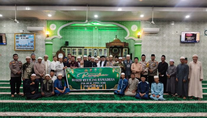 Polsek Tualang Gelar Subuh Keliling, Perkuat Harkamtibmas Selama Ramadhan 1447 H