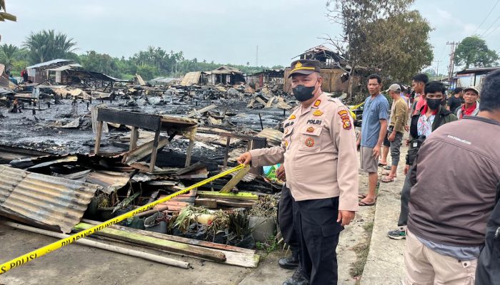 15 Unit Rumah Warga di Desa Simpang Gaung Ludes Terbakar, Kerugian Capai Rp400 Juta