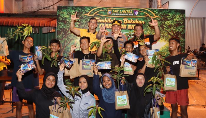 Lomba Lari Fun Night 100 Meter 2026, Polres Indragiri Hilir Ajak Generasi Muda Jauhi Balap Liar