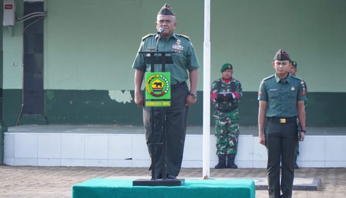 Kodim 0314/Inhil Gelar Upacara Bendera, Perkuat Disiplin dan Jiwa Korsa Prajurit