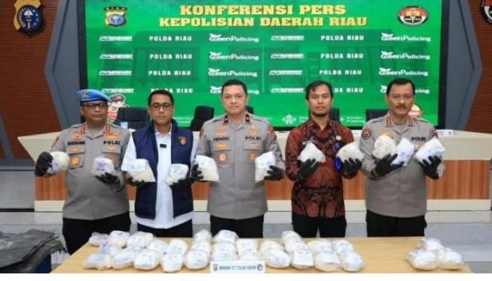 Polda Riau Ungkap Peredaran Narkotika Terbesar, Sita Heroin Senilai Rp68 Miliar