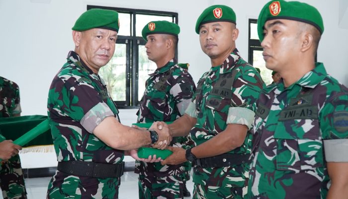 Kodim 0314/Inhil Gelar Korps Raport, Tiga Personel Resmi Pindah Satuan