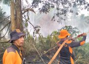 Inhil Siaga Darurat Karhutla, Kalaksa R. Irliansah Perintahkan Tim TRC Pantang Pulang Sebelum Api di Tempuling Padam