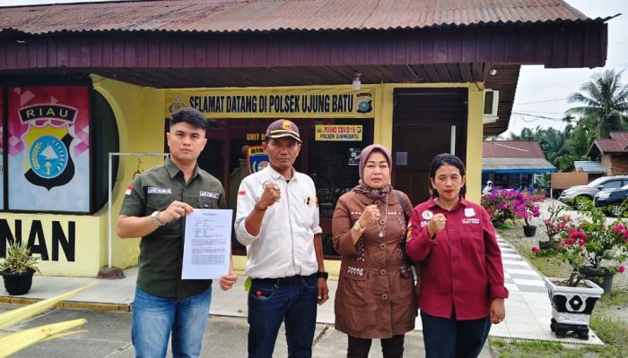 Lembaga Pemerhati Nasional Demokrasi (LP NASDEM) Provinsi Riau Mendampingi Klien yg sudah Tersangka di Polsek Ujung Batu, Polres Rohul.