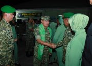 Kunker ke Kodim 0314/Inhil, Pangdam XIX/Tuanku Tambusai Disambut Gembira oleh Prajurit