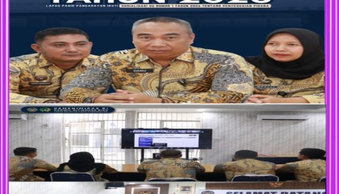 Lapas Pasir Pengaraian Ikuti Sosialisasi UU Nomor 1 Tahun 2026 tentang Penyesuaian Pidan