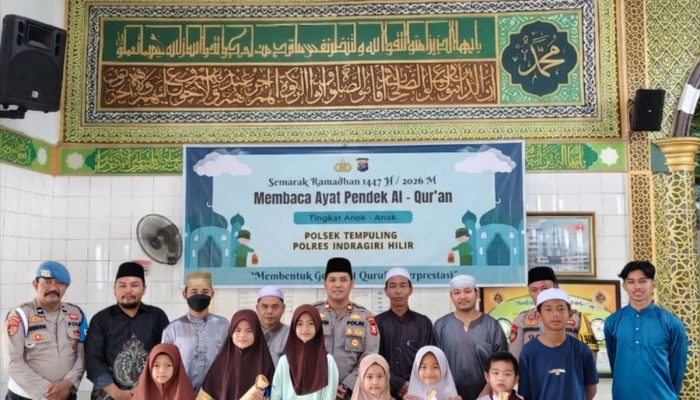 Polisi Mengaji Bersama Anak Negeri: Polsek Tempuling Semarakkan Ramadhan dengan Lomba Ayat Pendek