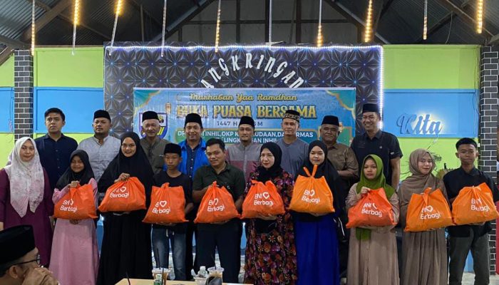 KNPI Inhil Gelar Buka Puasa Bersama OKP dan Organisasi Cipayung Plus, Sekaligus Serahkan Bantuan Sembako