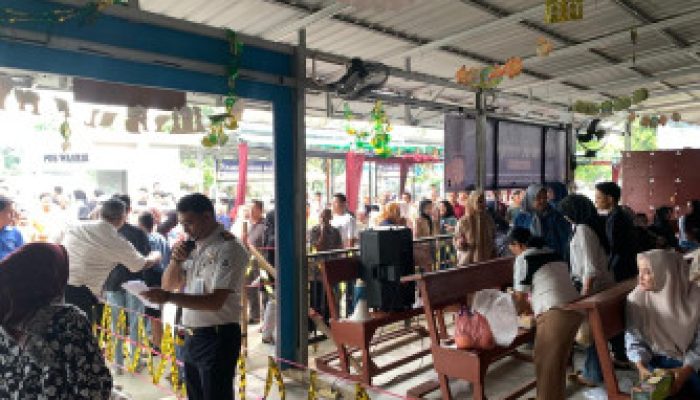 4.245 Pengunjung dalam 3 Hari, Kunjungan Idulfitri di Lapas Pasir Pangaraian Berlangsung Kondusif