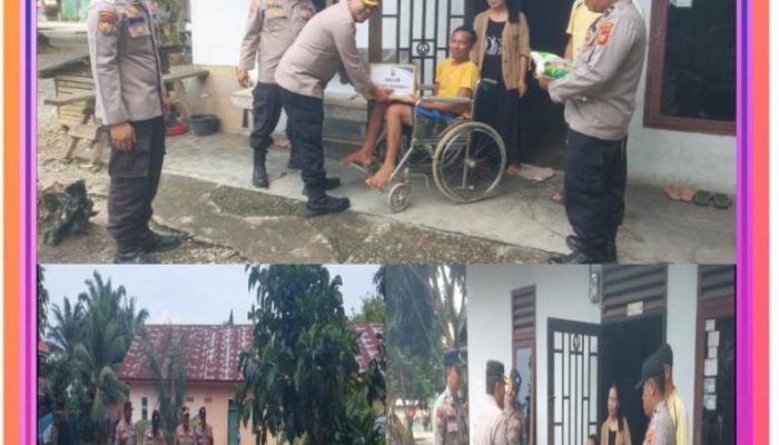 Menyusuri Tepian Sungai Rokan, Polsek Ujungbatu Hadirkan Harapan Lewat Program JALUR untuk Warga Terpencil