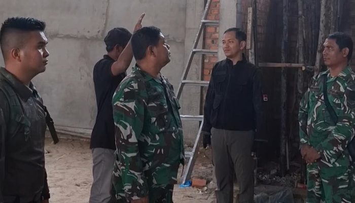 Dandim 0314/Inhil Tinjau Pembangunan Koperasi Merah Putih di Sejumlah Wilayah