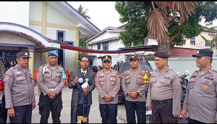 Pengurus Gereja Sampaikan Terima Kasih, Pengamanan Ibadah Jumat Agung di Perawang Berlangsung Aman
