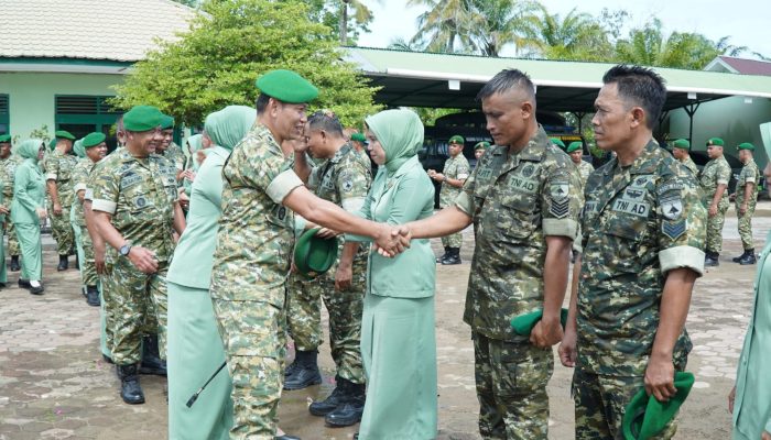 Kodim 0314/Inhil Gelar Upacara Korps Raport Kenaikan Pangkat Periode 1 April 2026