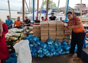 BPBD Inhil Salurkan Bantuan untuk Korban Kebakaran di Pulau Kijang.