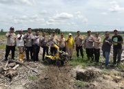 Polsek Tualang Dukung Ketahanan Pangan Nasional, Lahan Jagung Mulai Disiapkan