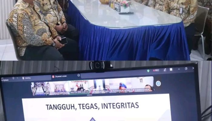 Perkuat Integritas, Lapas Pasir Pangaraian Ikuti Sosialisasi Kepatuhan Internal Secara Virtual