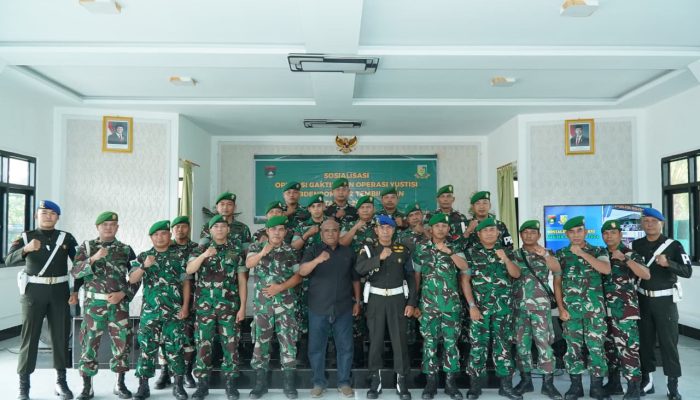 Tingkatkan Disiplin dan Kepatuhan Hukum, Personel Kodim 0314/Inhil Ikuti Sosialisasi Ops Gaktib dan Yustisi 2026