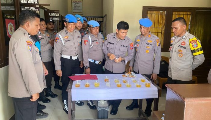 Bak Disambar Petir di Siang Bolong, Polsek Reteh Kaget Tes Urine Dadakan