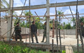 Pastikan Pembangunan Lancar, Dandim Inhil Tinjau Progres Koperasi Merah Putih