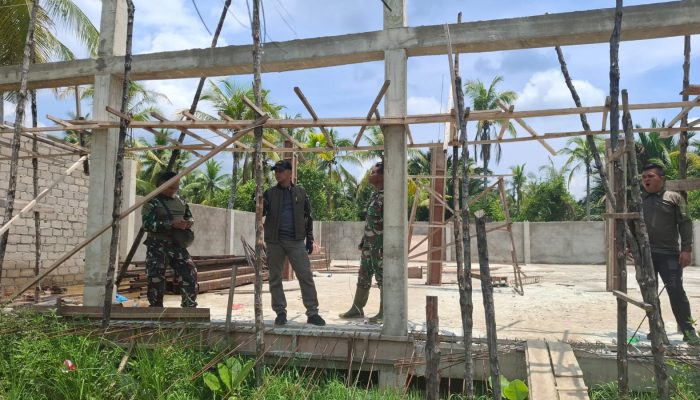 Pastikan Pembangunan Lancar, Dandim Inhil Tinjau Progres Koperasi Merah Putih