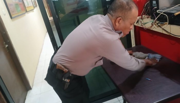 Peduli Lingkungan, Polsek Tualang Bersihkan Mako Lewat Gerakan ASRI