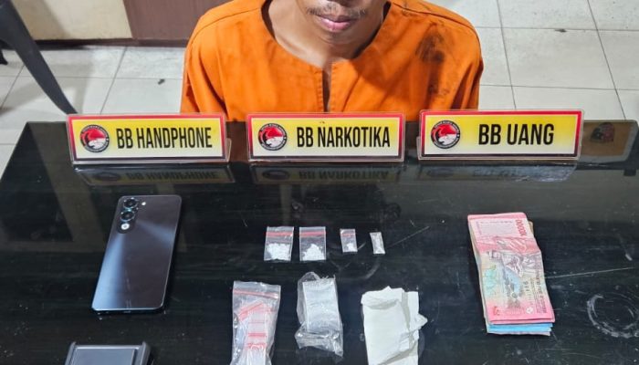Polres Inhil Ungkap Kasus Peredaran Sabu di Batang Tuaka, Satu Pengedar Diamankan