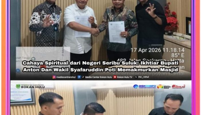 Cahaya Spiritual dari Negeri Seribu Suluk: Ikhtiar Bupati Anton Dan Wakil Syafaruddin Poti Memakmurkan Masjid
