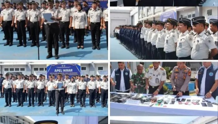 Kalapas Pasir Pengaraian Ikuti Apel Ikrar Bebas Peredaran Narkoba dan HP