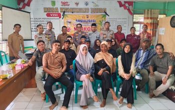 Polsek Kemuning Gelar Sosialisasi Pencegahan Penyalahgunaan Narkoba di Desa Kemuning Muda